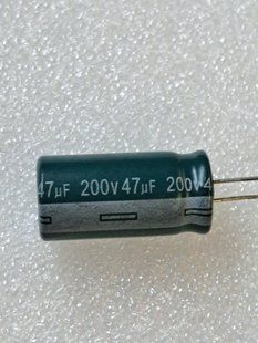 Конденсатор електролітичний 47mkF 200V 105С (12mm*26mm) (КЕ0068) КЕ0068 фото