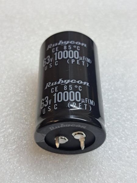 Конденсатор электролитический 10000 mkF 63V 85C Rubycon  (30mm*50mm) (КЕ0277) КЕ0277 фото