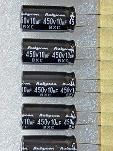 Конденсатор електролітичний 10mkF 450V 105С Rubycon  (10mm*20mm) (КЕ0042) КЕ0042 фото
