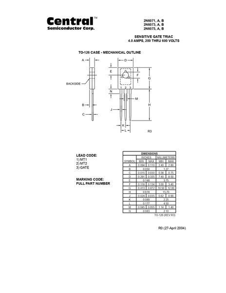 Симістор 2N6075A (ТС0003) ТС0003 фото