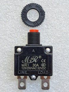 Термопредохранитель автоматический ABR21-16, MR1 (30A) ТЗА010 фото