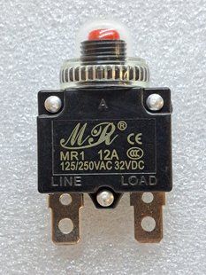 Термозапобіжник MR-1 (12A) з гумовим ковпачком (ТЗА006) ТЗА006 фото