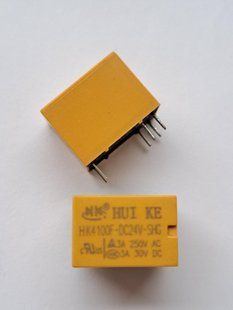 Реле 24V 3A 6pin (1 open 1 close) HK4100F-DC24V-SHG (РЛ0086) РЛ0086 фото